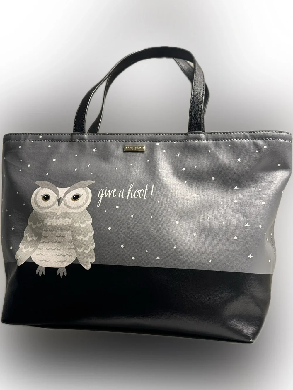 Kate Spade Give a Hoot Collectible Owl Leather Tote Bag 2018 Collection